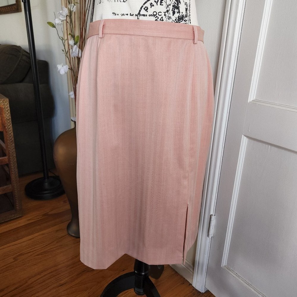 Escada Pastel Pink Margaretha Ley Pencil Skirt NWOT Sz 10